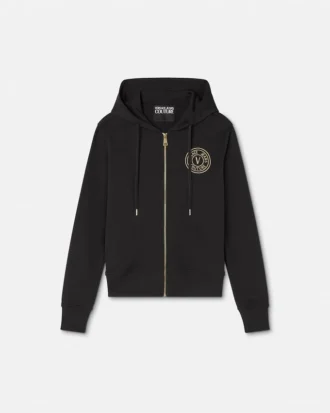 Sweat à capuche zippé V-Emblem