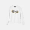 Sweat-shirt avec logo en cristaux