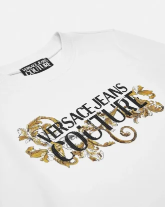 Sweat-shirt avec logo en cristaux