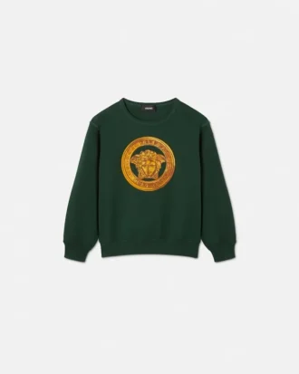 Sweat-shirt en jersey de coton brodé pour enfant