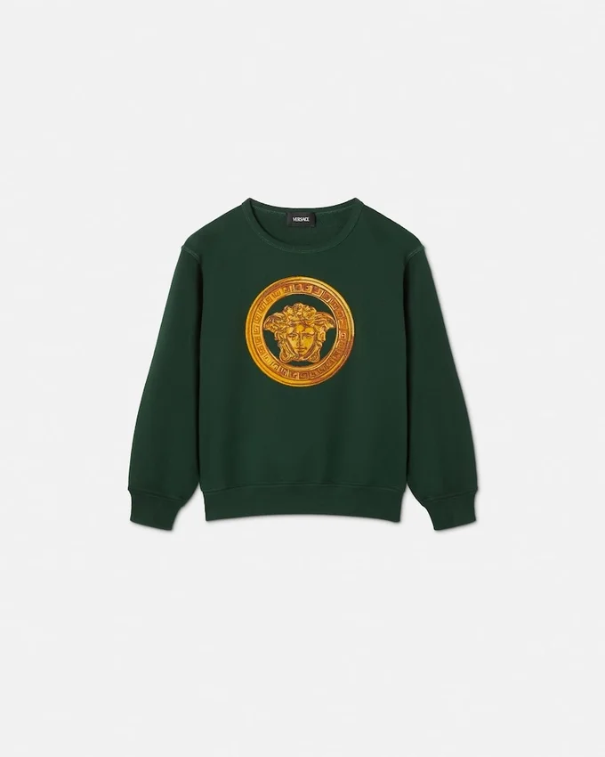 Sweat-shirt en jersey de coton brodé pour enfant Sweat-shirt en jersey de coton brodé pour enfant