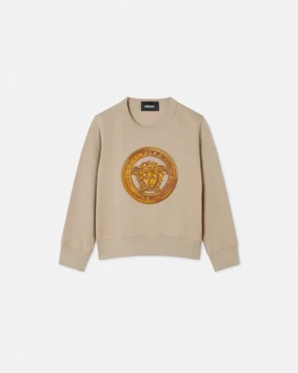 Sweat-shirt en jersey de coton brodé pour enfant