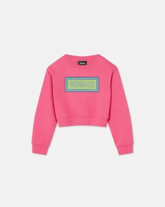 Sweat-shirt en jersey de coton brodé pour enfant