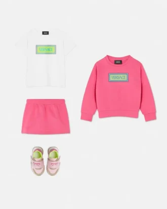Sweat-shirt en jersey de coton brodé pour enfant