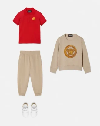 Sweat-shirt en jersey de coton brodé pour enfant
