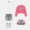Sweat-shirt en jersey de coton brodé pour enfant Sweat-shirt en jersey de coton brodé pour enfant