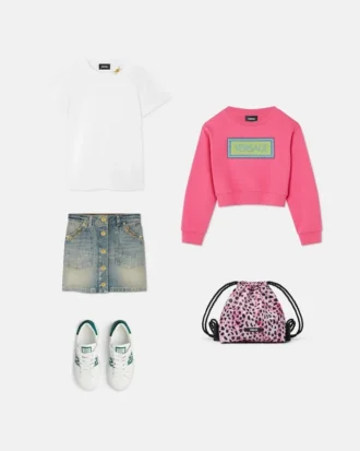 Sweat-shirt en jersey de coton brodé pour enfant
