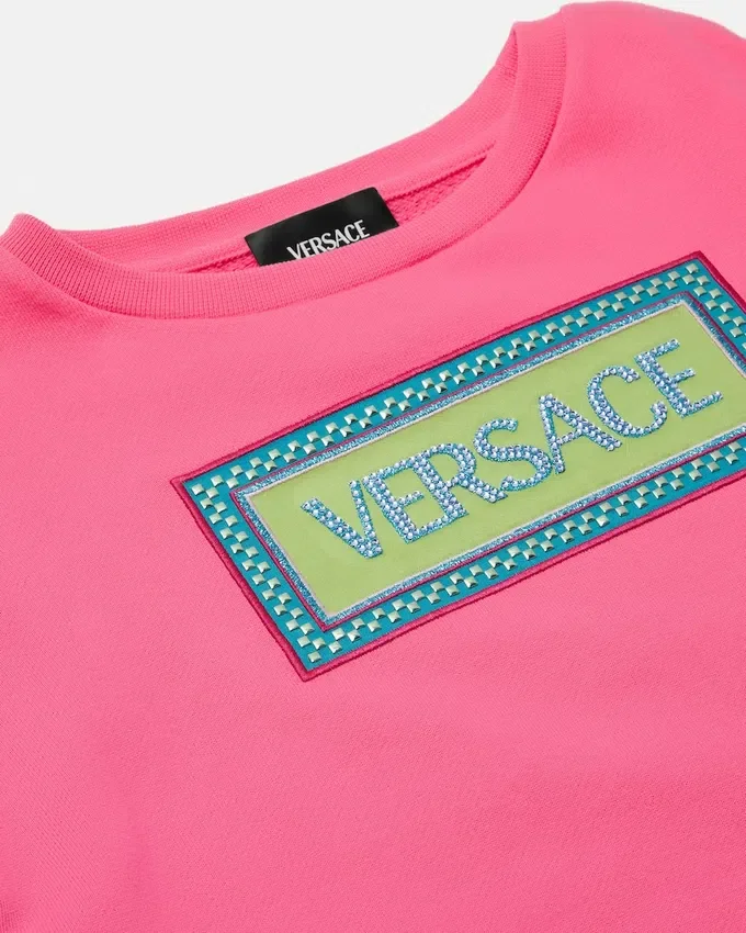 Sweat-shirt en jersey de coton brodé pour enfant Sweat-shirt en jersey de coton brodé pour enfant