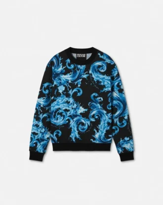 Sweat-shirt en jersey de coton imprimé