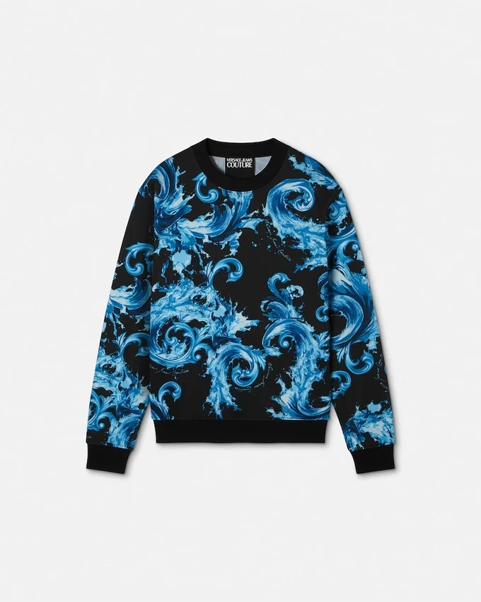 Sweat-shirt en jersey de coton imprimé Sweat-shirt en jersey de coton imprimé
