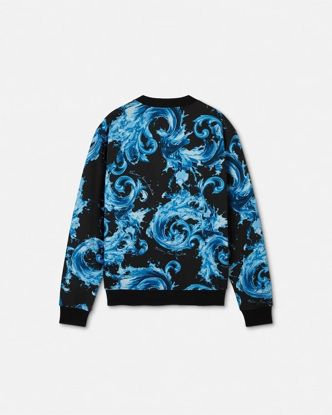 Sweat-shirt en jersey de coton imprimé Sweat-shirt en jersey de coton imprimé