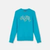 Sweat-shirt en jersey de coton imprimé et orné