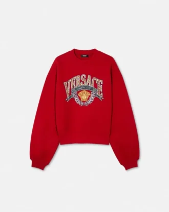Sweat-shirt Medusa Varsity en cristal