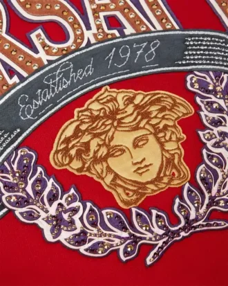 Sweat-shirt Medusa Varsity en cristal