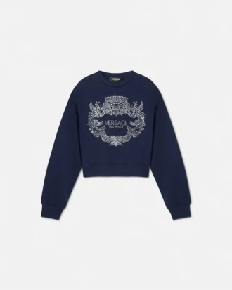 Sweat-shirt Versace Milano Kids en cristal