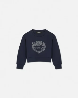 Sweat-shirt Versace Milano Kids à paillettes