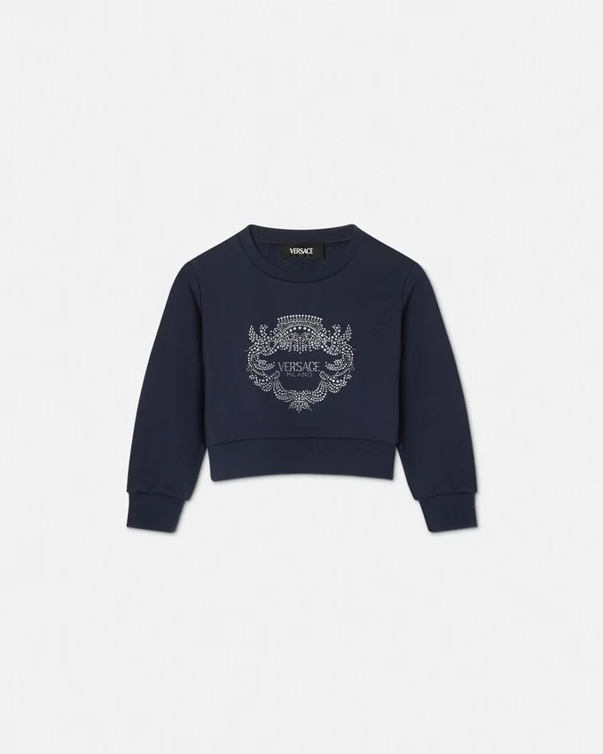 Sweat-shirt Versace Milano Kids à paillettes Sweat-shirt Versace Milano Kids à paillettes