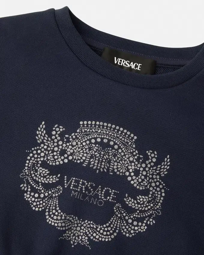 Sweat-shirt Versace Milano Kids à paillettes Sweat-shirt Versace Milano Kids à paillettes
