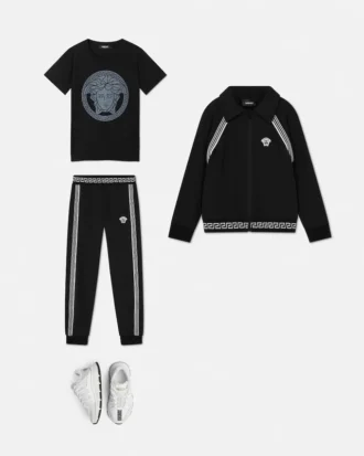 Sweat-shirt zippé en jersey de coton pour enfant