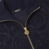 Sweat-shirt zippé en tissu éponge jacquard Barocco Sweat-shirt zippé en tissu éponge jacquard Barocco