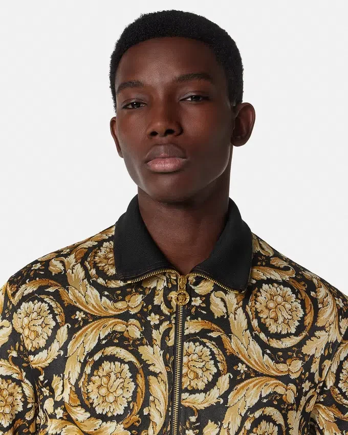 Sweat-shirt zippé jacquard Barocco Sweat-shirt zippé jacquard Barocco
