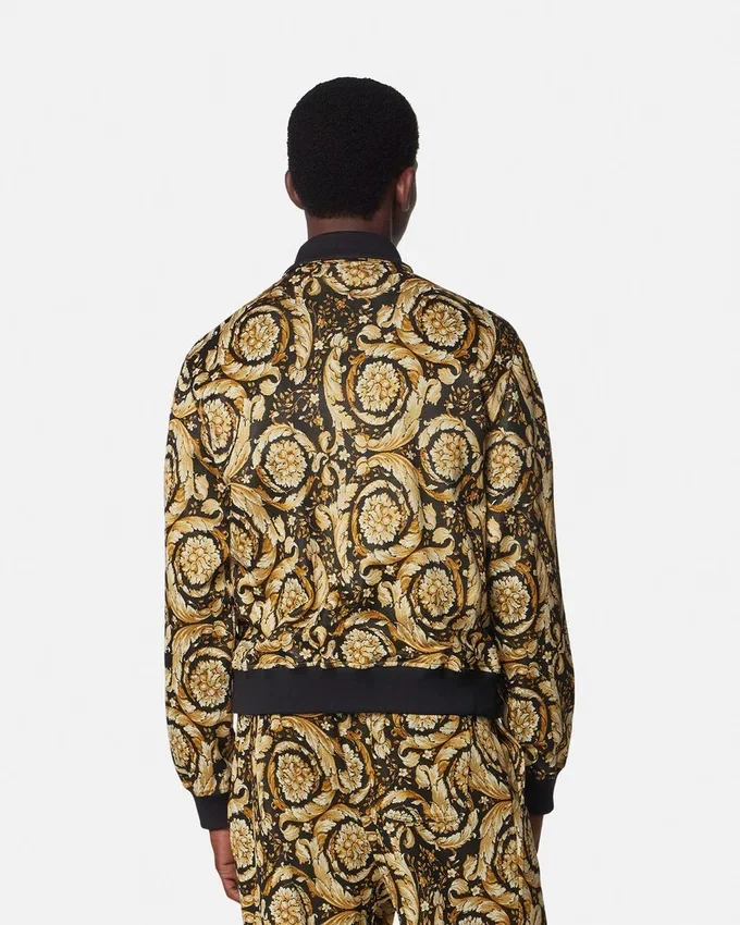 Sweat-shirt zippé jacquard Barocco Sweat-shirt zippé jacquard Barocco
