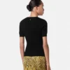 T-shirt ajusté en viscose stretch jacquard T-shirt ajusté en viscose stretch jacquard