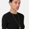 T-shirt ajusté en viscose stretch jacquard T-shirt ajusté en viscose stretch jacquard