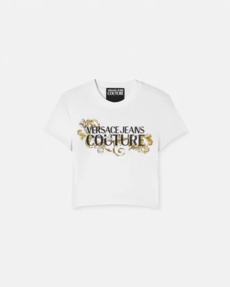 T-shirt Barocco à contours en cristaux