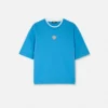 T-shirt carré brodé Medusa T-shirt carré brodé Medusa