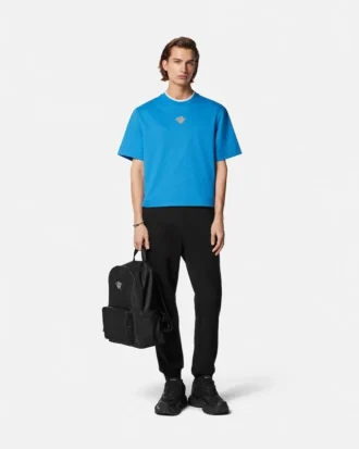 T-shirt carré brodé Medusa T-shirt carré brodé Medusa