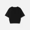 T-shirt court à épingles de sûreté cloutées