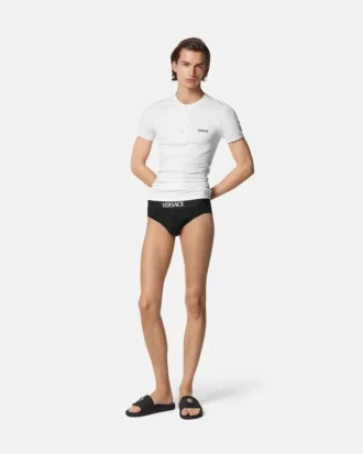 T-shirt en coton côtelé
