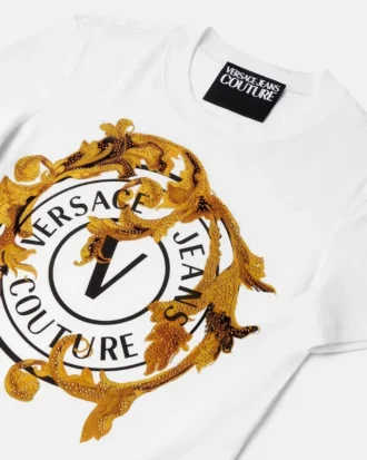 T-shirt en cristal Porcelain Barocco