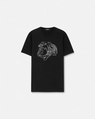 T-shirt en jersey de coton brodé