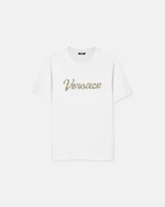 T-shirt en jersey de coton brodé