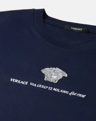 T-shirt en jersey de coton brodé