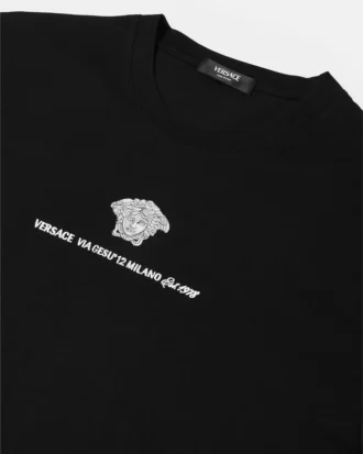 T-shirt en jersey de coton brodé