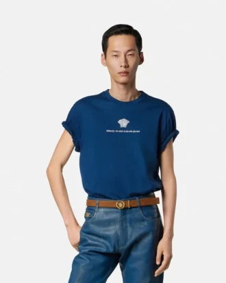 T-shirt en jersey de coton brodé