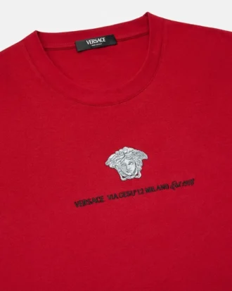 T-shirt en jersey de coton brodé