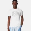 T-shirt en jersey de coton brodé