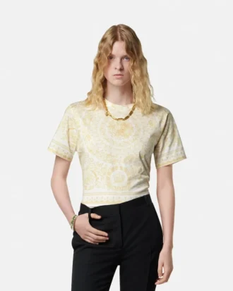 T-shirt en jersey de coton imprimé