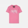 T-shirt en jersey de coton imprimé et orné