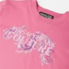 T-shirt en jersey de coton imprimé et orné