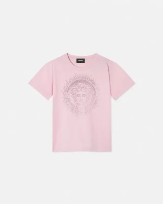 T-shirt en jersey de coton imprimé et orné pour enfants