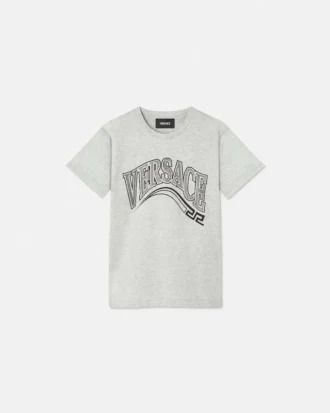 T-shirt en jersey de coton imprimé et orné pour enfants