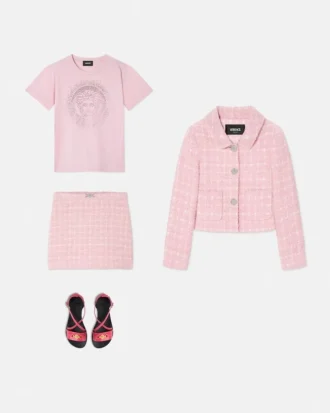 T-shirt en jersey de coton imprimé et orné pour enfants