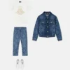 T-shirt en jersey de coton imprimé et orné pour enfants