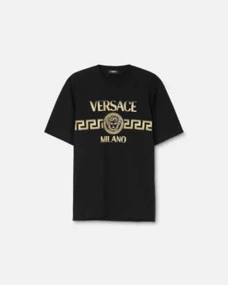 T-shirt régulier en jersey de coton imprimé