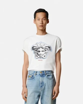 T-shirt régulier en jersey de coton imprimé